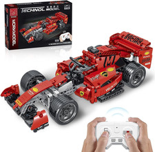 Ferngesteuertes Rennauto Bauspielzeugsets,Formel 1 F1 Rennwagen Baustein-Kit,Sam