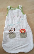 Kinder Sommer-Schlafsack,ärmellos ,Vertbaudet,ca.70 cm,gebraucht,weiß mit Motiv 