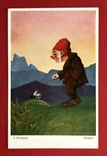 Künstler AK F. WIESBAUER 1930 Neckerei Zwerg mit Biene  ( 80635