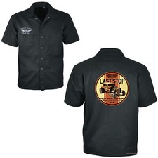 Hot Rod Hemd Worker Rockabilly 50er Vintage Style Herrenhemd Automotiv *1213
