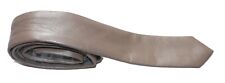 Leder Krawatte/Tie Nappaleder ungemustert limitiert ca. 146 cm Lang in Hellbeige