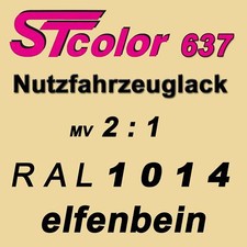 8,5 kg STC 2K HS Autolack VOC 2:1 RAL 1014 elfenbein NFZ LKW Lack Set mit Härter