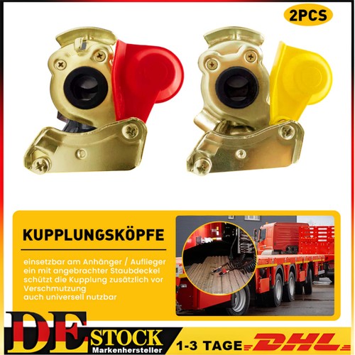 Kupplungskopf rot gelb - m22, set