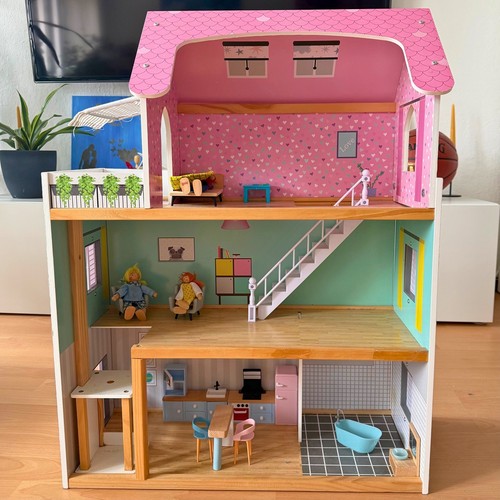 Puppenhaus holz etagen - puppenhaus, 3