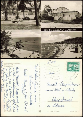 Lubmin ddr mehrbild mit - mehrbild-ak,