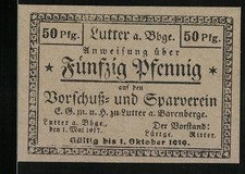 Notgeld Lutter am Barenberge