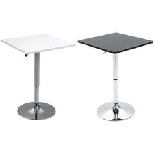 HOMCOM Bartisch Höhenverstellbar Stehtisch mit Drehbar Tischplatte für Esszimmer