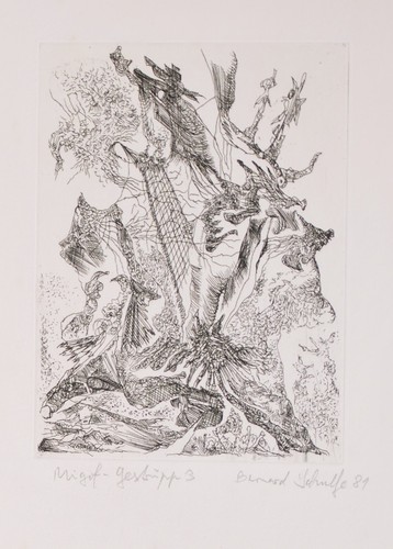 Bernhard schultze radierung - schultze,
