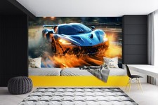 3D Renn Auto Q4939 Tapete