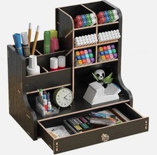 Schreibtisch Organizer aus Holz Arbeitsplatz Organizer Holzablage Stifthalter