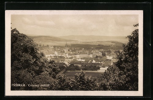 Ansichtskarte pribram celkovy - ansichtskarte,