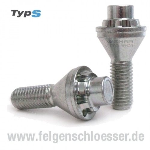 Typ felgenschloss - s,