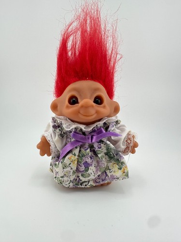 Vintage dam troll puppe - troll,