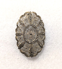 Antike 835 Silber Brosche