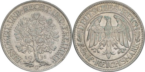 Reichsmark 1931 eichbaum - 1931,