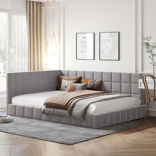 Schlafsofa 140x200 grau - schlafsofa,