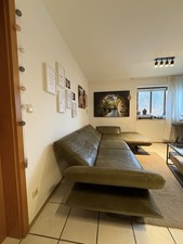 Sofa Marke Koinor Leder Olivgrün Couch