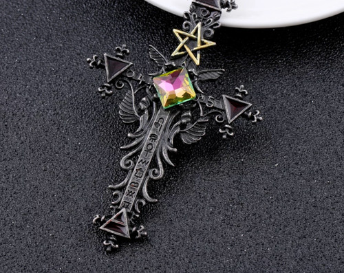 Halskette kreuz stern - kreuz, hexen