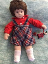 Stoffpuppe - Handarbeit nach Waldorfart - nicht bespielt - Größe ca. 23 cm