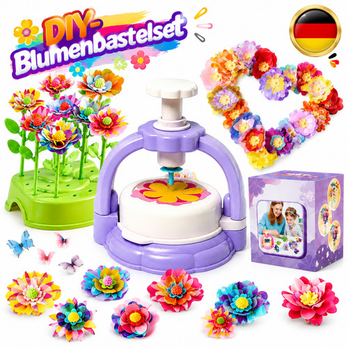 Blumen bastelset knete kinder - bastelset,