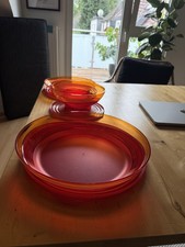 Tupperware Eleganzia Schale Schüssel Serie Eleganzia rot / bordeaux (3 Stück)