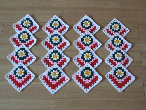Granny square quadrate - 16,