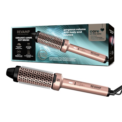 Ceramic hot brush styler - styler, 40mm