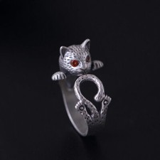 Ring Katze Sterling Silber 925