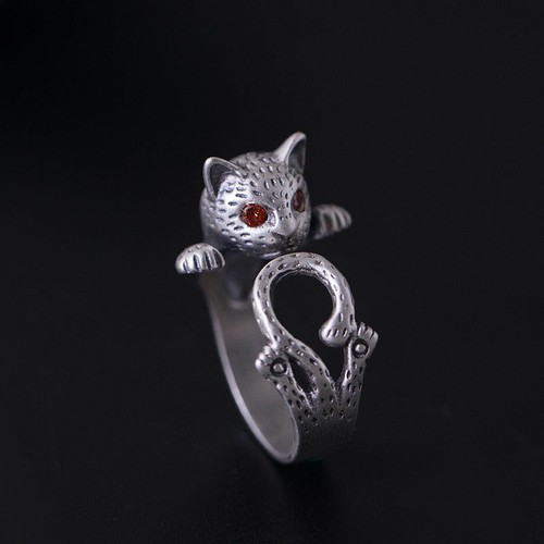 Ring katze sterling silber - ring,