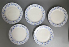 5 Kuchenteller 19,5 cm Teller Arzberg Porzellan Blaublüte 1382 alte Marke