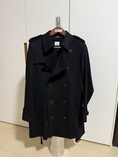 Burberry Trenchcoat,Herren, Schwarz, Größe 50, Wie Neu