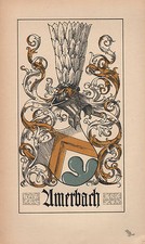 1880 Wappen Familie Crest