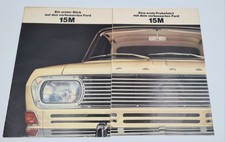 2x Verkaufsprospekt Ford 15m