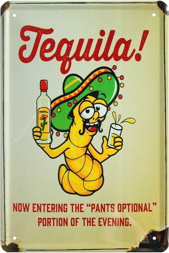 Blechschild 20x30 tequila - 20x30,