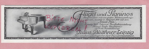Leipzig werbung 1914 - 1914,, julius