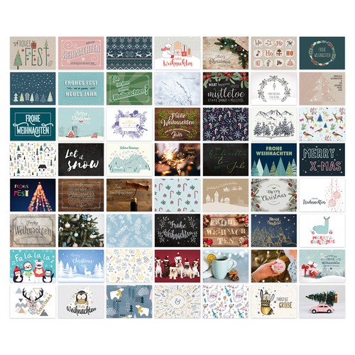 Weihnachtskarten postkarten - postkarten, 56