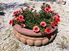 Trog Kübel Pflanztrog zum bepflanzen Pflanztopf  Kunst Sandstein Antik Look B 14