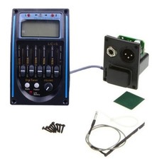 5 Bands Acoustic Gitarren Preamp EQ LCD Tuner Piezo Pickup Equalizer System LOVE