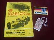 26.5.1957 NÜRBURGRING ADAC TICKET & 1.8.1965 PROGRAMM JIM CLARK