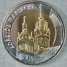 # 11_POLEN_POLAND_5 Zlotych / Zloty 2020_Marienkirche in Krakow_unc_lose