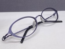 Adidas Brille Damen Blau lila oval eckig schmal Metall A865 Vollrand