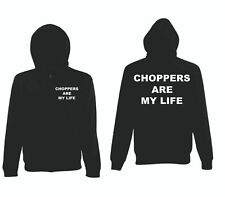 Kapu Jacke Choppers are my life Biker Motto HD Big Block V2 V6 V8 Hooded Jacket