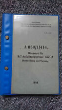 NVA DIENSTVORSCHRIFT A 053/1/414 WERKSTATT WKCA IM LAK 2 KOFFER IFA W50