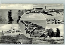 10340212 - 2192 Helgoland Strand Klippen MS Wappen von Hamburg Helgoland,