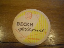 Bierdeckel  Bier  Brauerei  Beckh Pforzheim