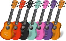 7x Ukulele Holz Hawaii Gitarre