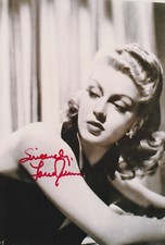 Lana Turner, orig sign Foto