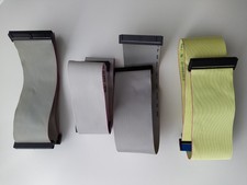 Retro Flachbandkabel Konvolut – IDE & Floppy Kabel für alte PCs / 80er-90er