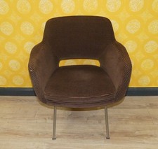 60er Jahre Fröscher KG Armlehnstuhl Polster Konferenzstuhl Cocktailsessel Sessel