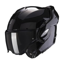 Scorpion Exo Tech Evo Solid Glossy Black Schwarz Gr. XL Motorradhelm Klapphelm